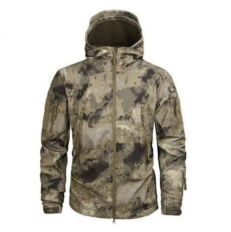 Camouflage Fleece Jacket Windbreaker Outdoor Clothing BushLine AT S 