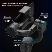 Axis Gimbal Stabilizer Phone Holder Anti Shake phone stuff BushLine   