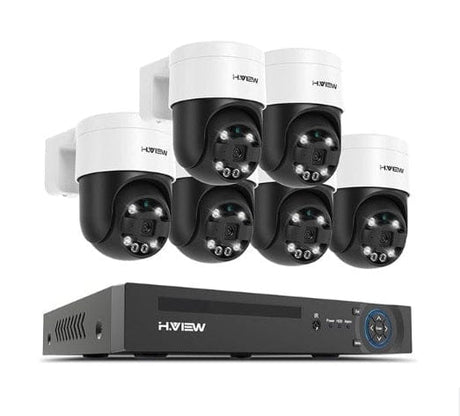 H.View AI Human Detect Security Camera Security Cameras BushLine None 5MP 4PCS Cameras
