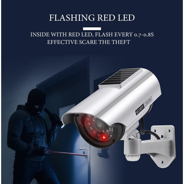 Fake CCTV Camera Solar Powered security systems BushLine   