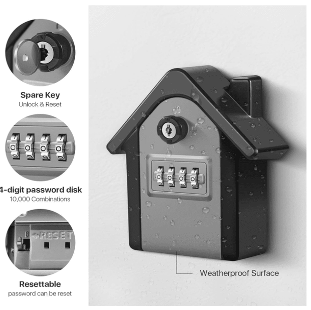 Wall Mounted Home Key Safe Box security systems BushLine   