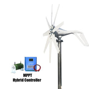 1000W Wind Turbine 2000W With Solar Panel Option Wind Power BushLine 12V With Hybrid Control|1000W 