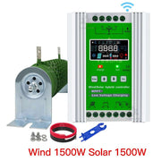 3000W WiFi Wind Solar Hybrid Charge Controller Wind Power BushLine Wind1.5KWSolar1.5KW With Wifi|Auto 12V 24V 48V 