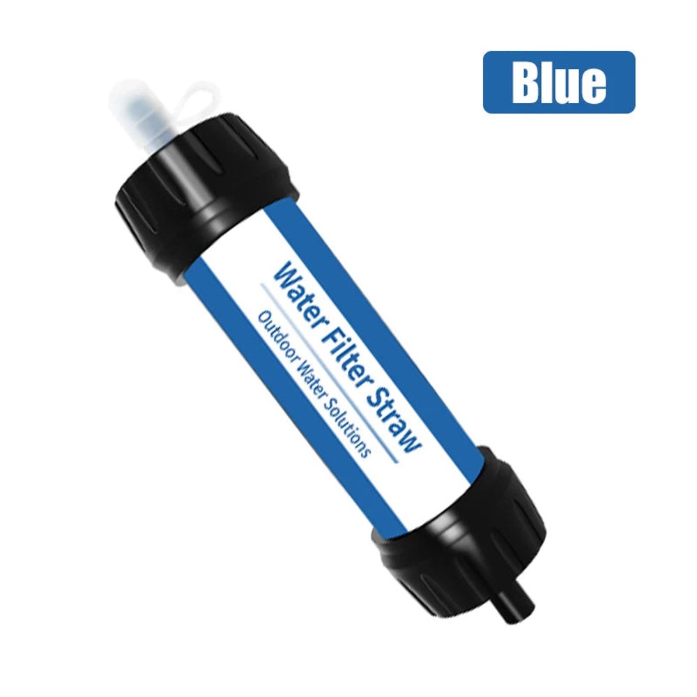 Blue and black mini water filter straw printed Water Filter Straw