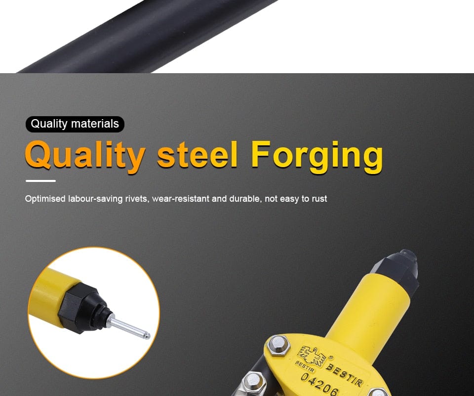 BESTIR Rivet Gun 3.2mm-4.8mm tools BushLine