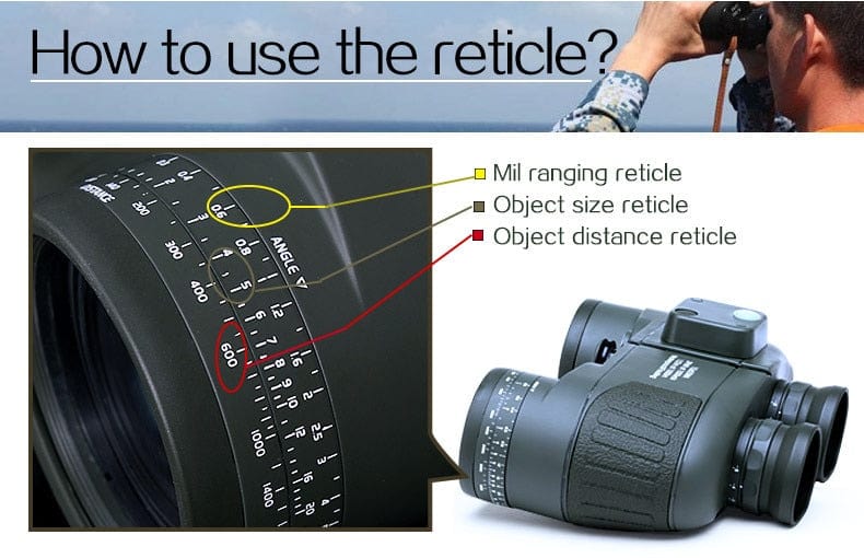 Boshile 10x50 Digital Compass Range Finder Binoculars Binoculars BushLine