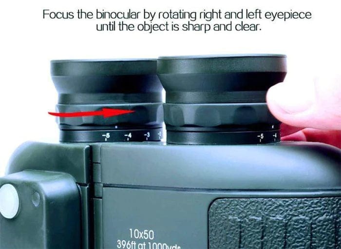 Boshile 10x50 Marine Binoculars Compass & Rangefinder Binoculars