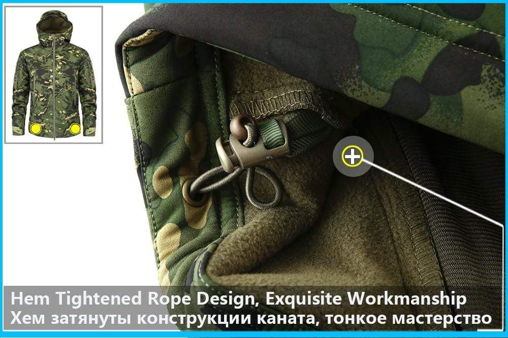 Camouflage Fleece Jacket Windbreaker Outdoor Clothing BushLine