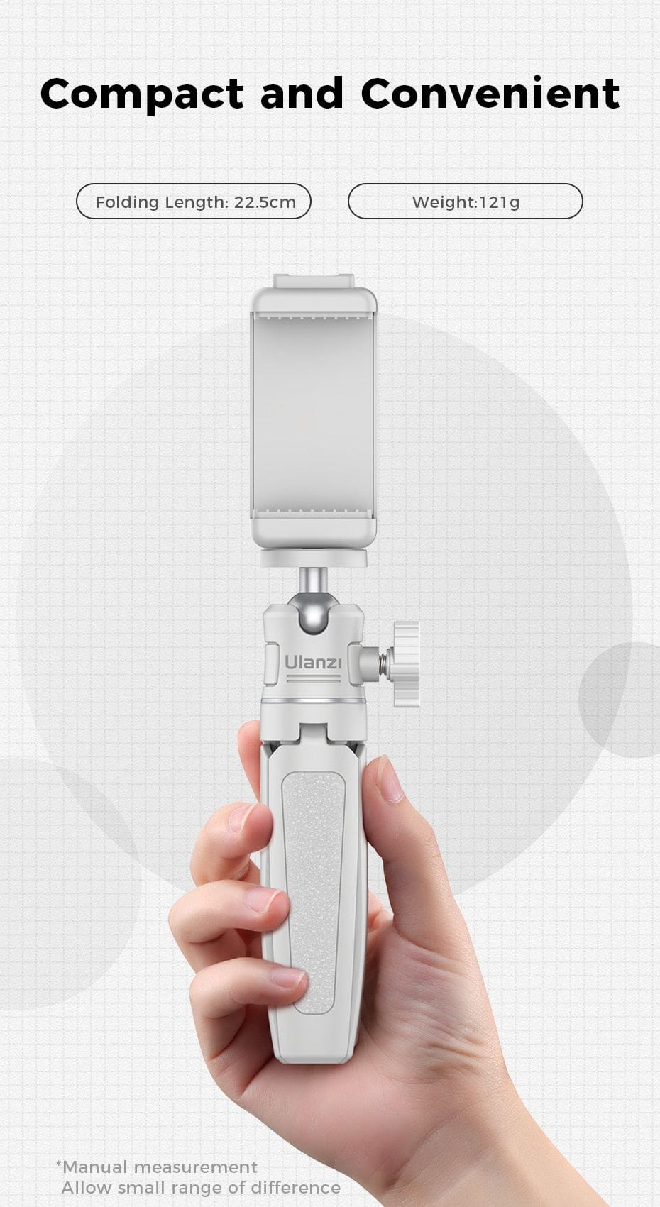 Foldable Tripod for Phone Binoculars or Camera Selfie Stick Smart Technology BushLine