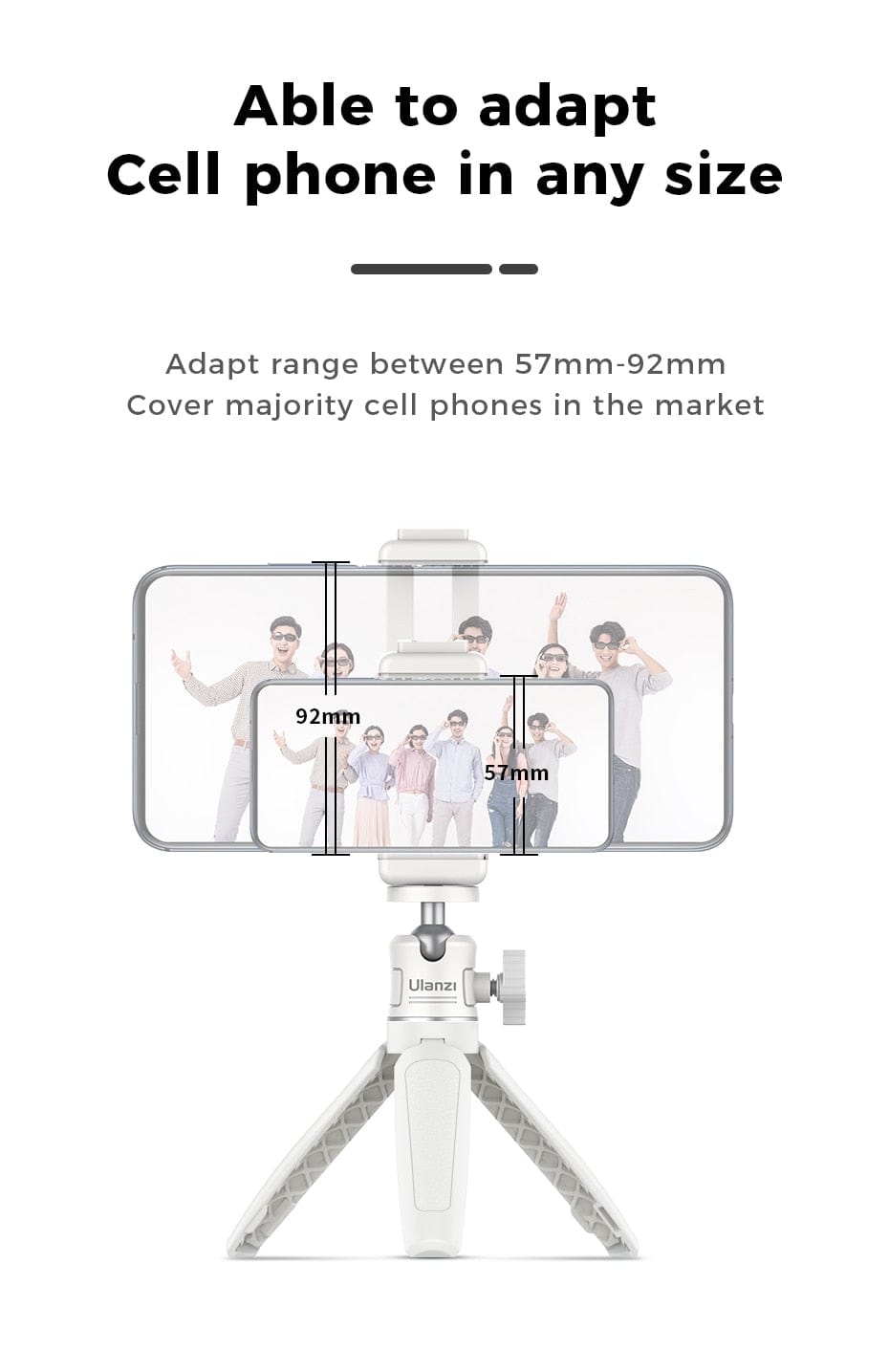 Foldable Tripod for Phone Binoculars or Camera Selfie Stick Smart Technology BushLine