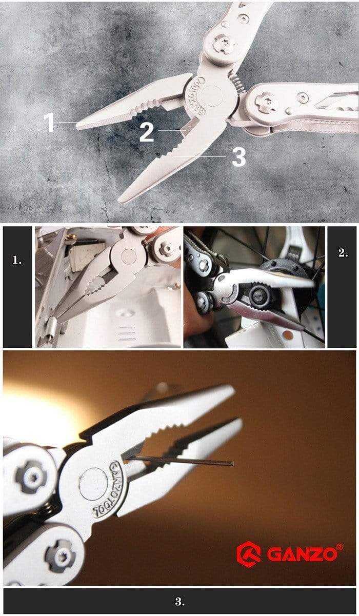 Ganzo G202B Plier Multitool Pliers army surplus BushLine