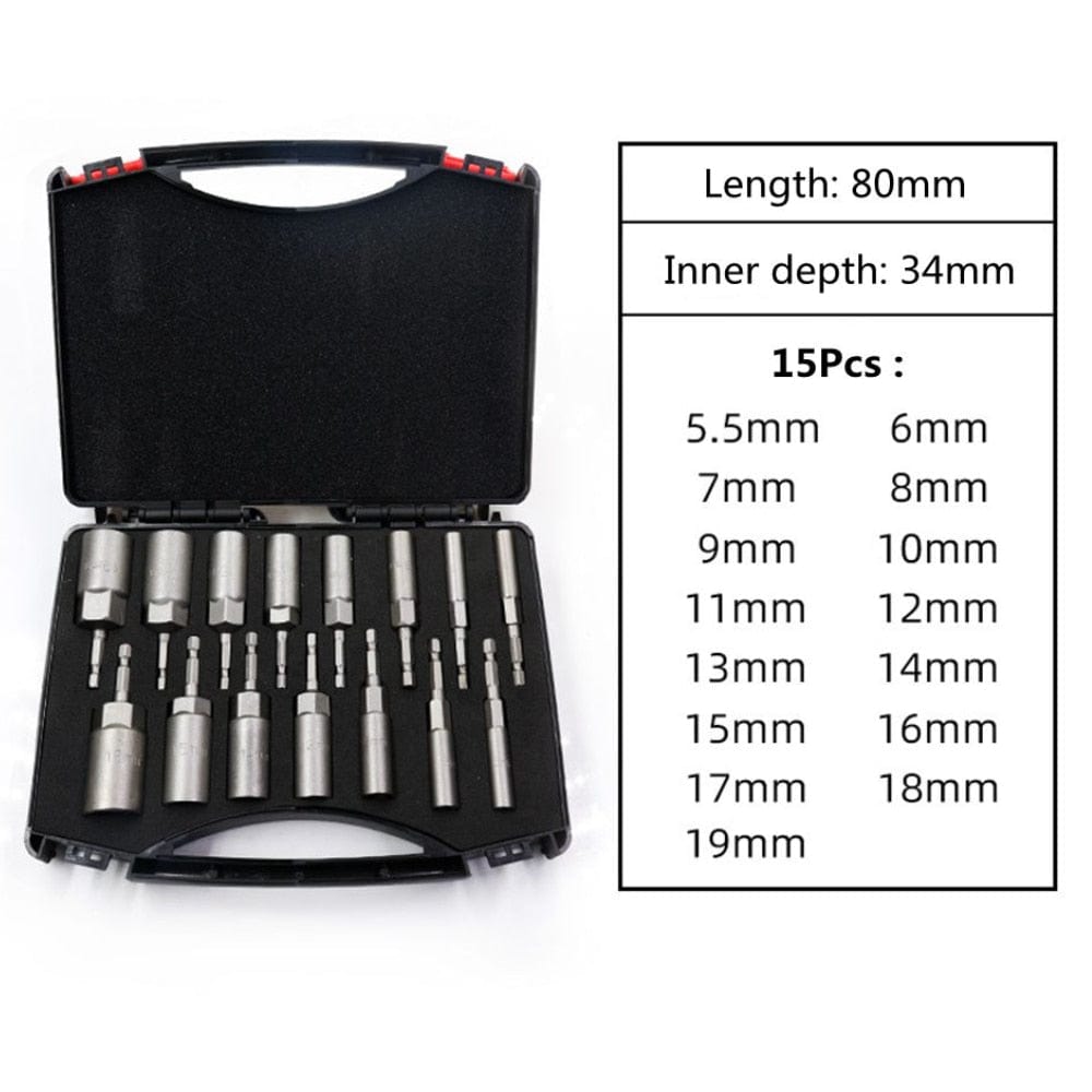 Krachtige 5.5mm-19mm Hex Socket tools BushLine