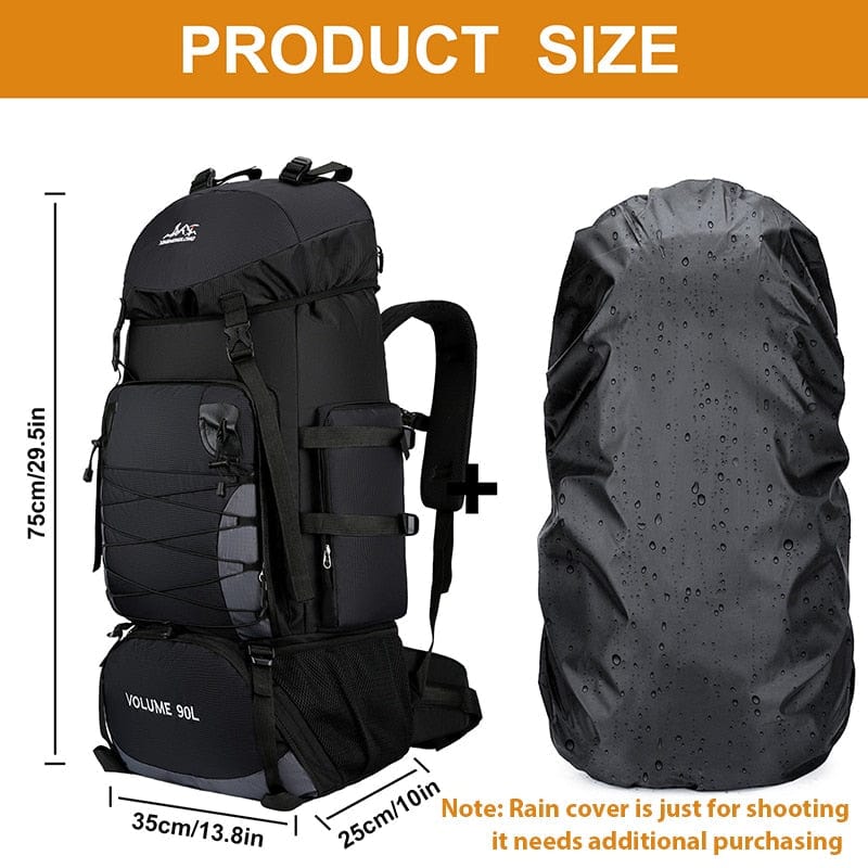 Large Hiking Camping Backpack 80ltr 90ltr BackPacks  BushLine