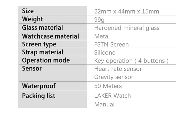 NORTH EDGE - LAKER Smart Watch BT Android IOS Watchs