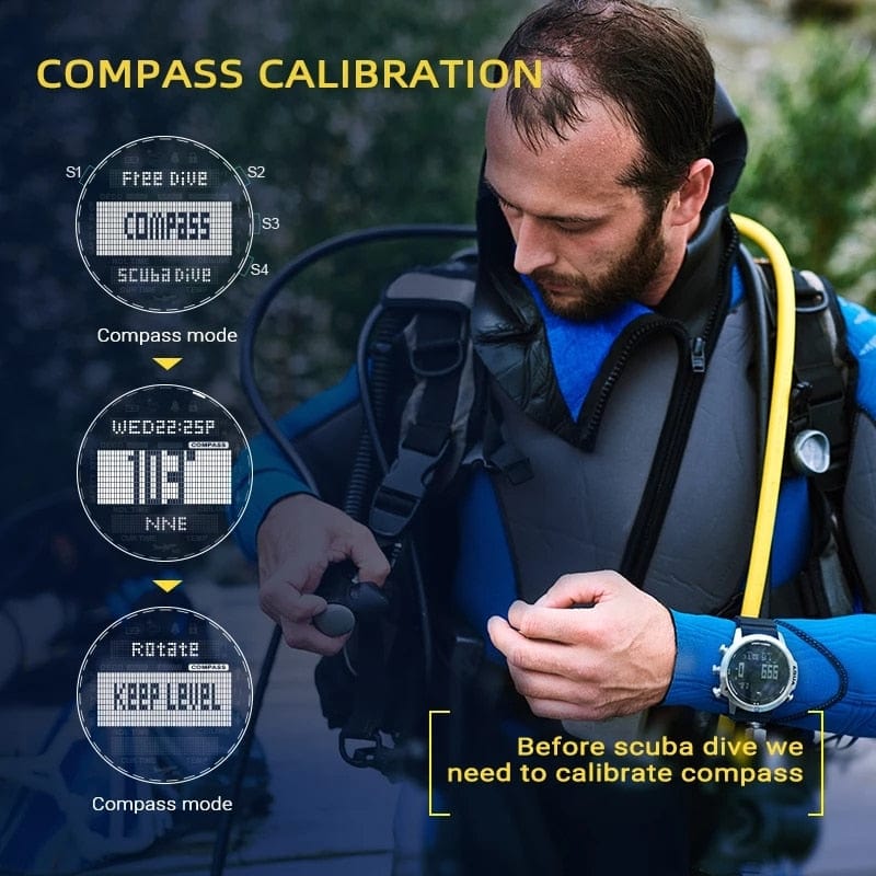 NORTH EDGE Scuba Diving Computer Watch Watchs