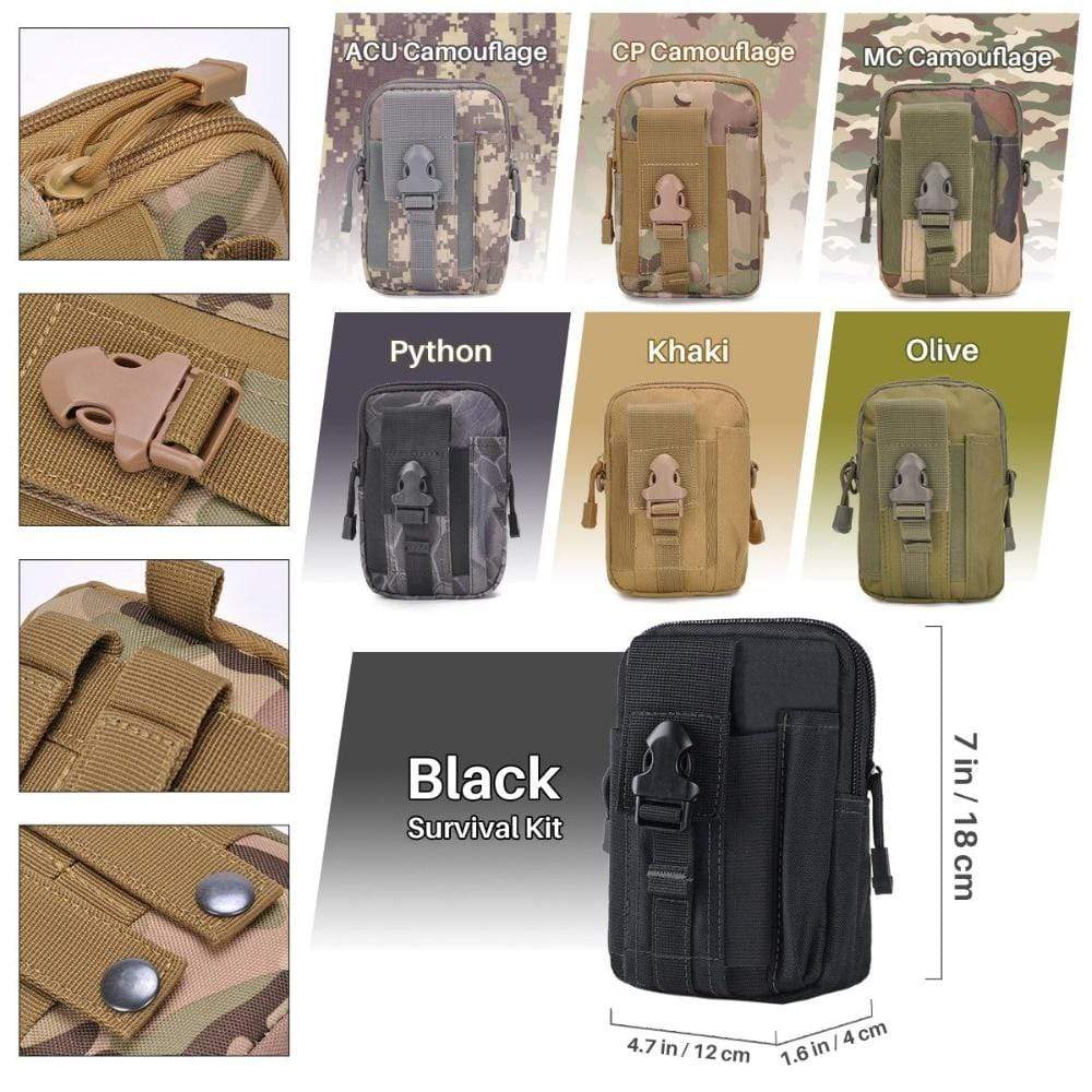 Outdoor Basic Survival Emergency Aid Tool Kits 13 in 1 survival BushLine