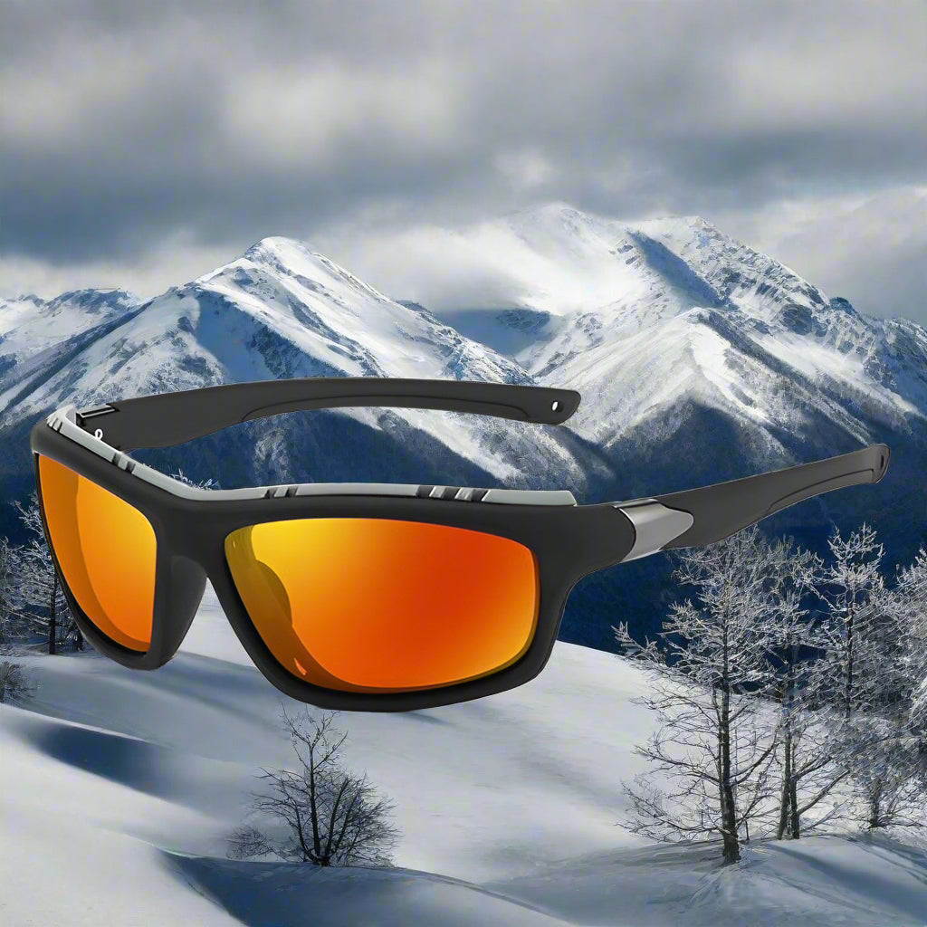 Polarized Sunglasses UV400 Tactical Automotive & Marine BushLine black-orange