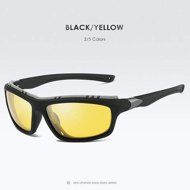 Polarized Sunglasses UV400 Tactical Automotive & Marine BushLine black-yellow