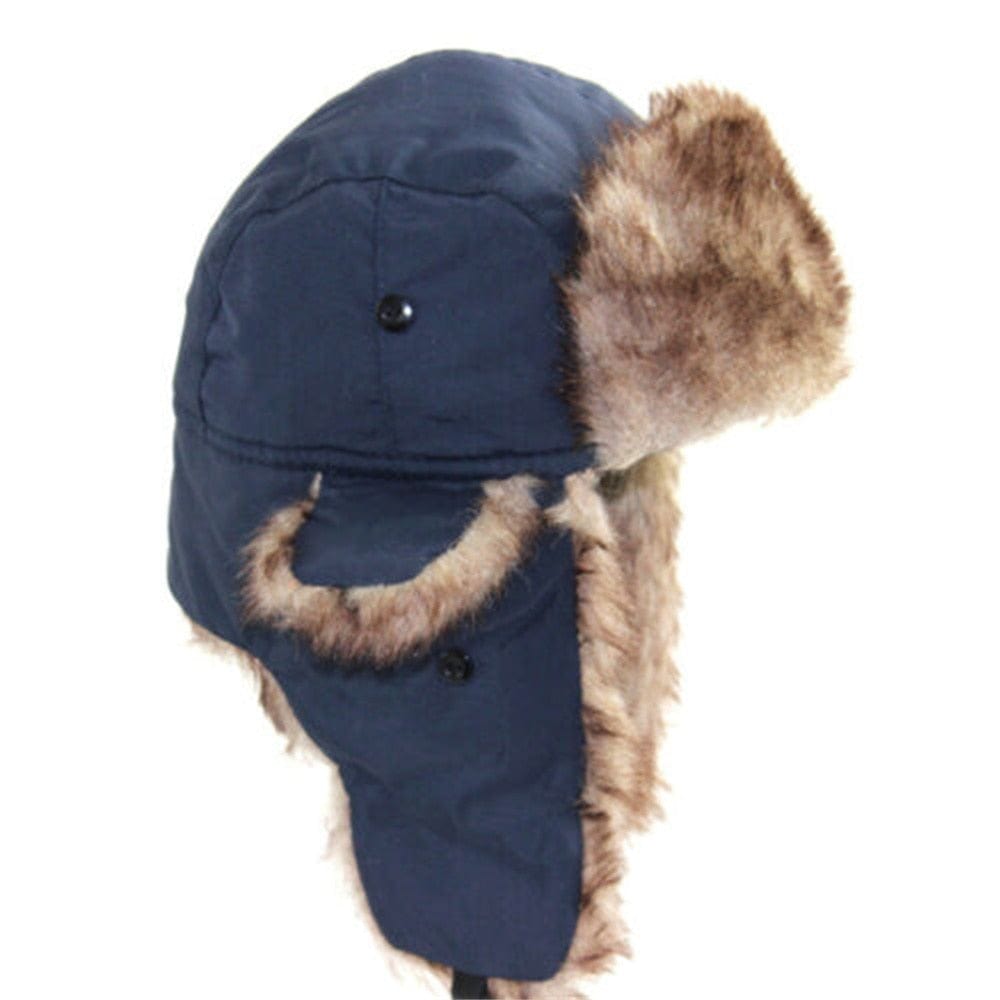 Russian Furr lined winter Bomber Hat Thermal & Wool Beanies BushLine