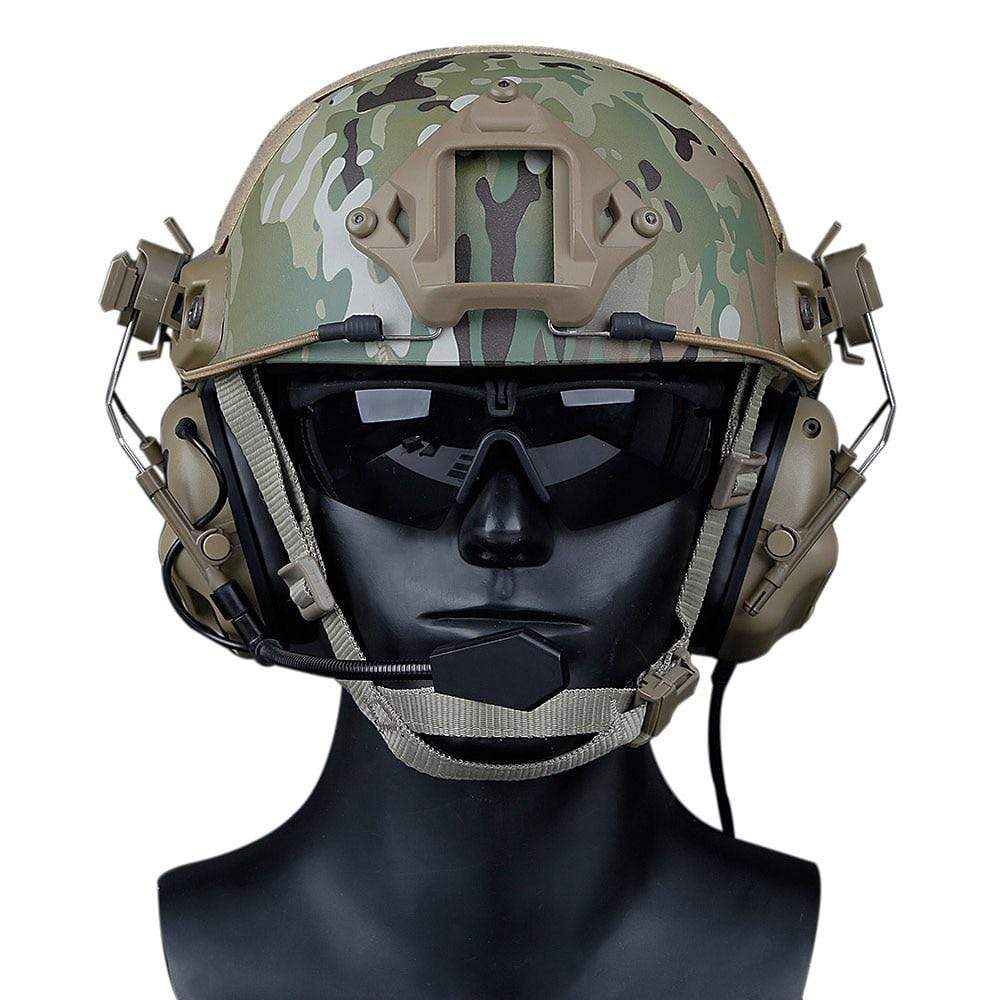 Tactical Helmet 2 way Radio Headset Helmet & Pack Accessories BushLine