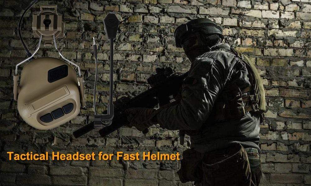 Tactical Helmet 2 way Radio Headset Helmet & Pack Accessories BushLine