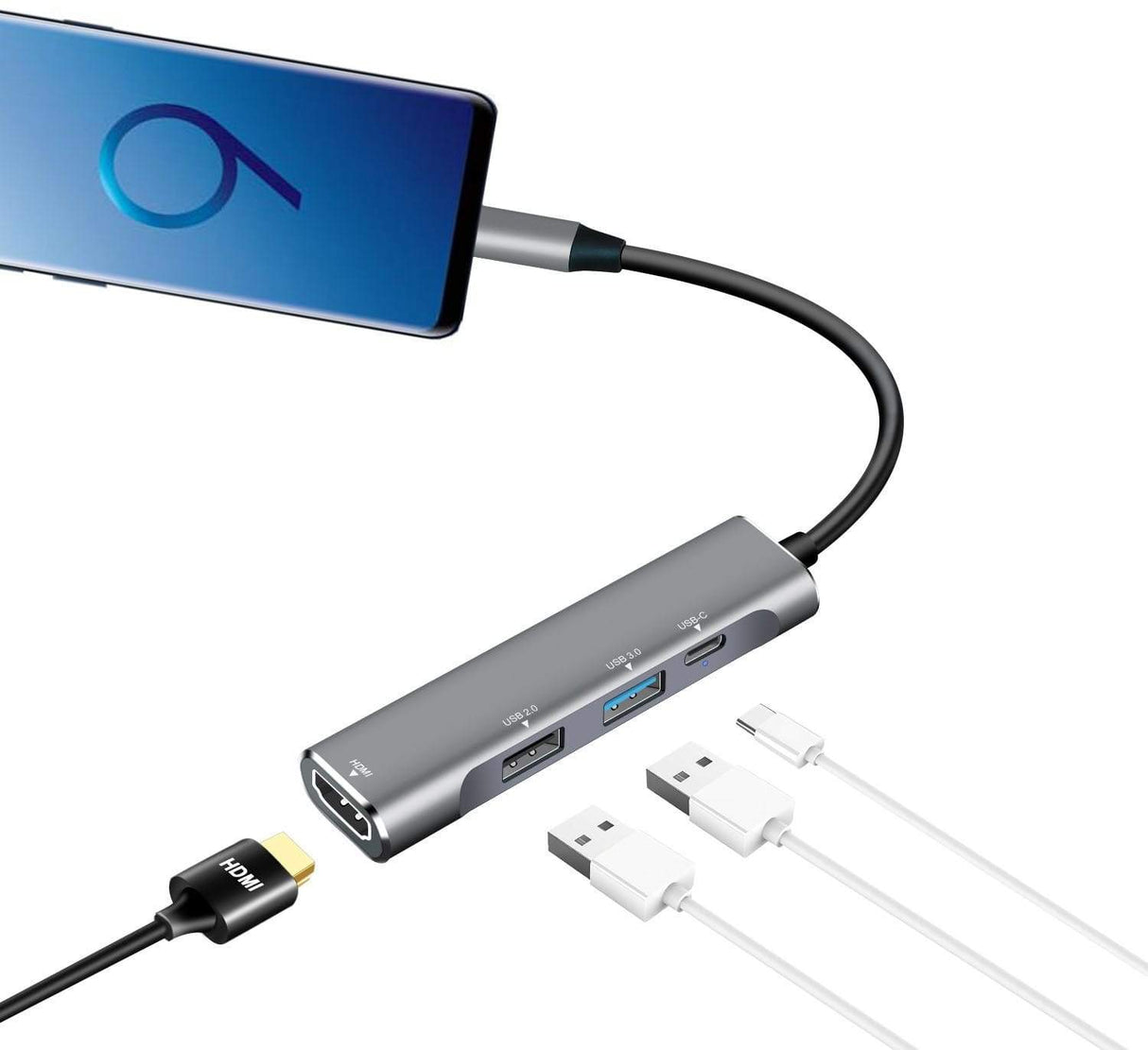 USB C to HDMI Adapter Hub Dock Phone Laptops TVs Smart Technology