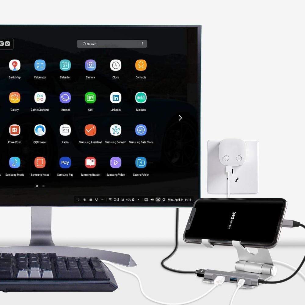 USB C to HDMI Adapter Hub Dock Phone Laptops TVs Smart Technology BushLine