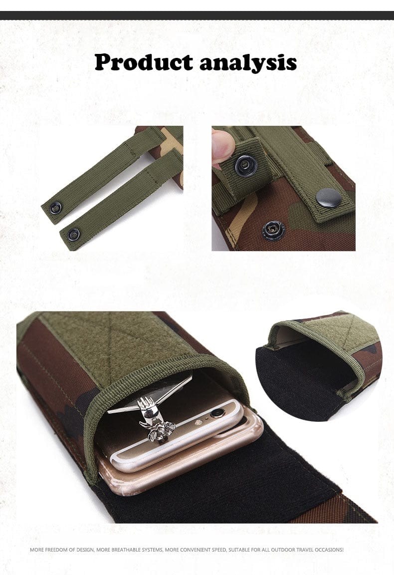 Universal Rugged Wear Phone Holster Molle phone stuff BushLine