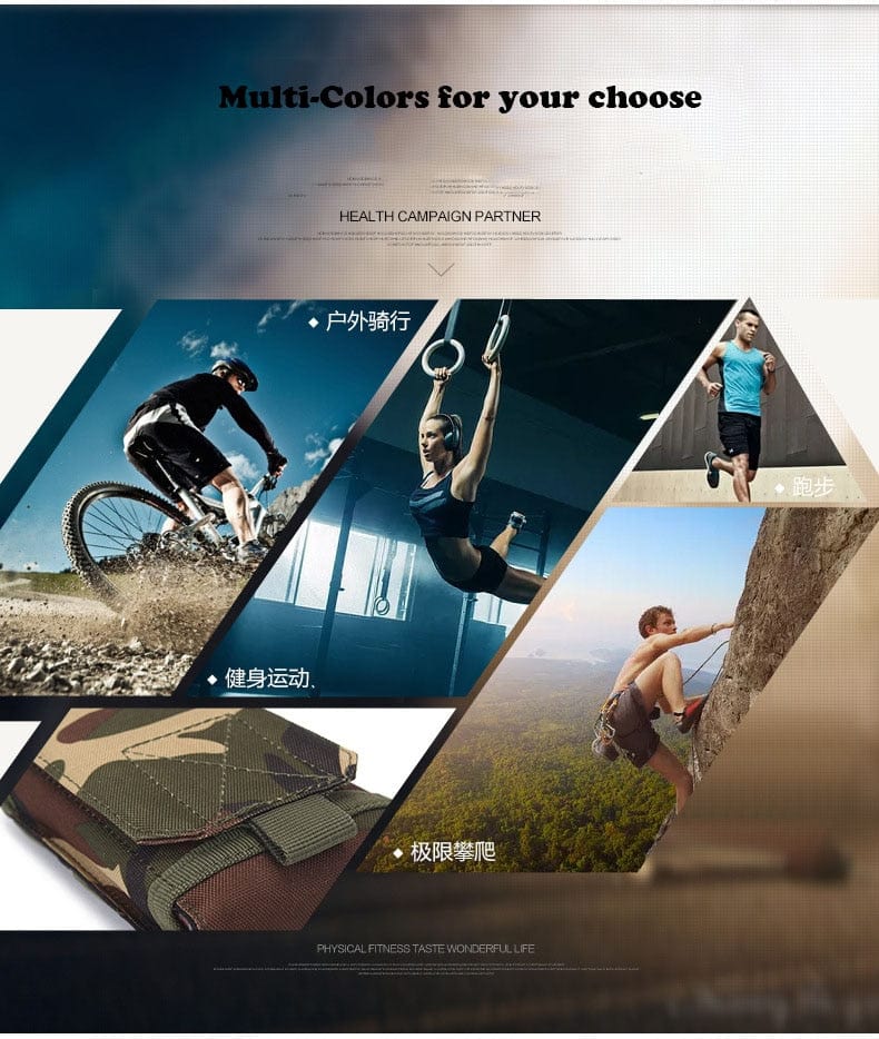 Universal Rugged Wear Phone Holster Molle phone stuff BushLine