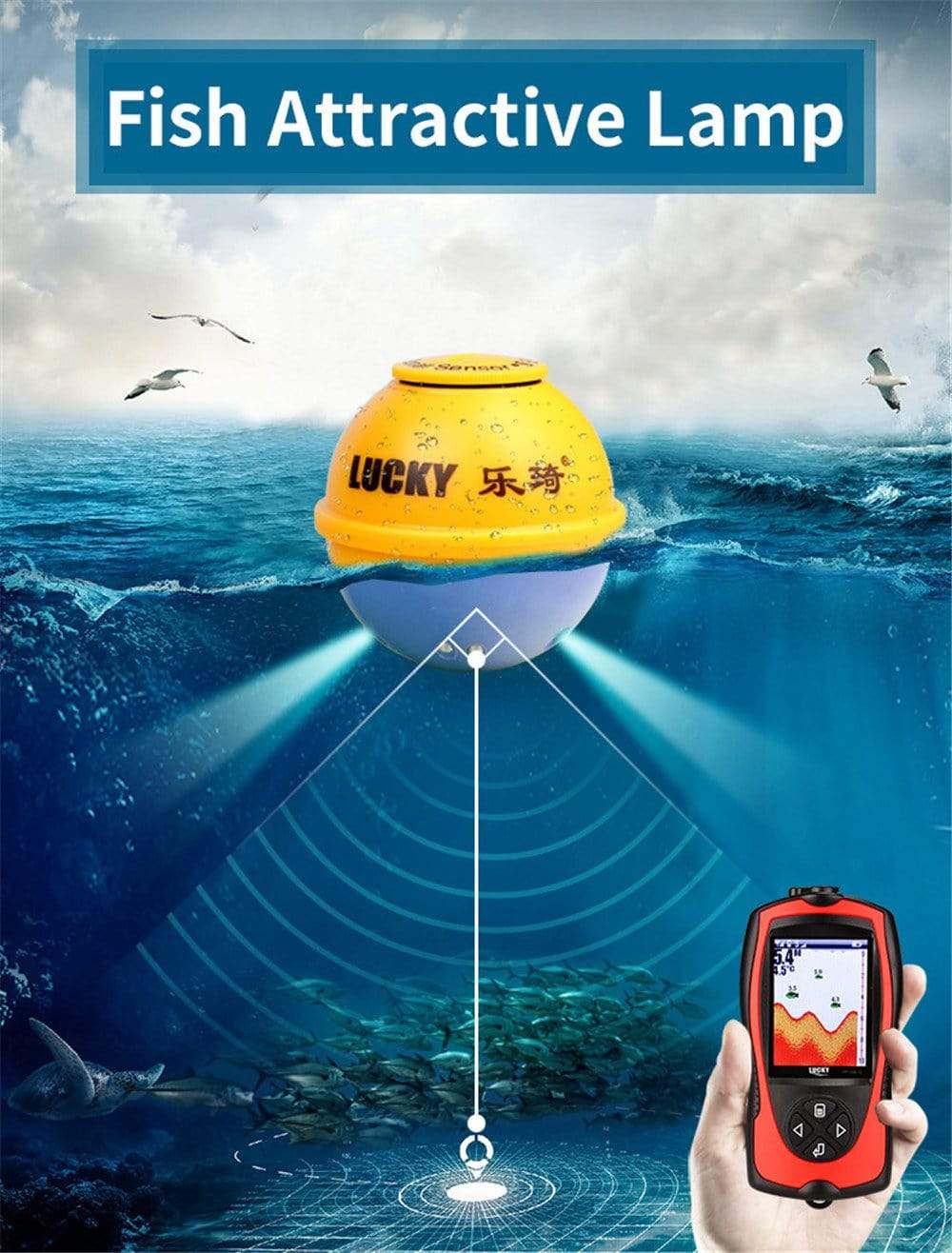Wireless Fish Finder Sonar 45 meters | BushLine Australia marine