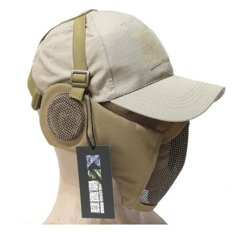 Tactical Foldable Mesh Mask with Cap tactical caps BushLine   
