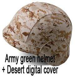 M88 High-Strength ABS Military Helmet + Cloth Cover army Surplus BushLine Desert digital 1  