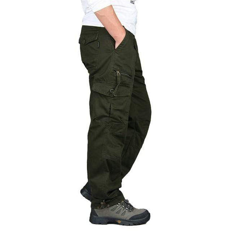 Tactical Work Casual Cargo Long Leg Pants Clothing BushLine Army green XL 