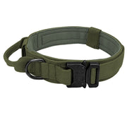 Adjustable Tactical Dog Collar Dog Stuff BushLine Green M 