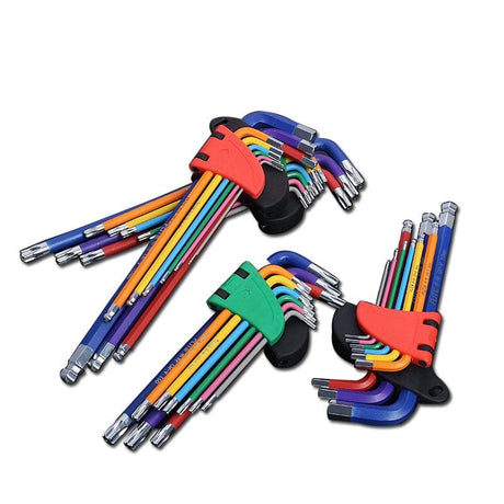 Colour Coded Torx & Hex Head Allen Key Set tools BushLine TORX KEY SET LONG  