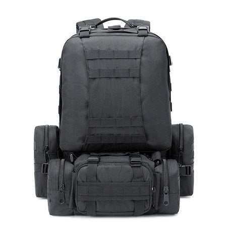 55L-70L Large Capacity  4 in 1Molle Tactical Backpack BackPacks BushLine Black  