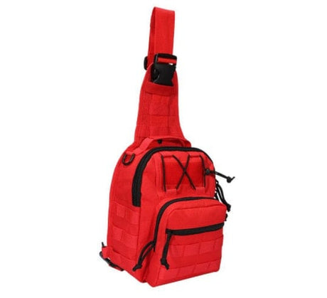 Expandable Molle Tactical Shoulder Sling Pack Bag BackPacks BushLine Red  
