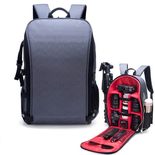 Travel Photography Camera and Lens Backpack BackPacks BushLine Red  