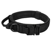 Dog Harness Collar Leash Combo No Pull Dog Stuff BushLine Black Collar M 