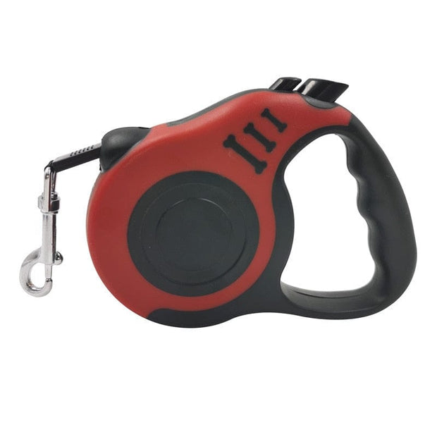 Retractable Dual Dog Leash with Light 2023 Dog Stuff BushLine Red-Single traction  