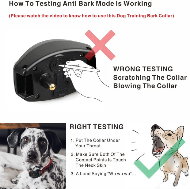 Dog Training Collar  - Remote Control - Anti-Bark Dog Stuff BushLine   