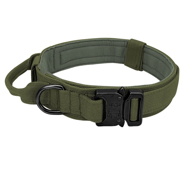 Dog Harness Collar Leash Combo No Pull Dog Stuff BushLine Green Collar M 