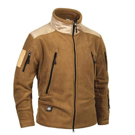 Fleece Jacket Windproof & Warm Outdoor Clothing BushLine BROWN L 