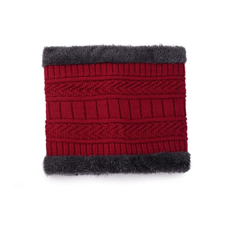 Cozy Warm Winter Knitted Wool Beanie Thermal & Wool Beanies BushLine red  