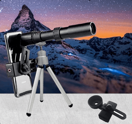 10-300X Phone adaptable Portable Metal Monocular Optics  