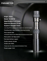 10-300X Phone adaptable Portable Metal Monocular Optics  