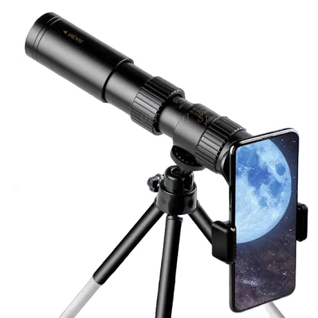 10-300X Phone adaptable Portable Metal Monocular HD 4K Optics  