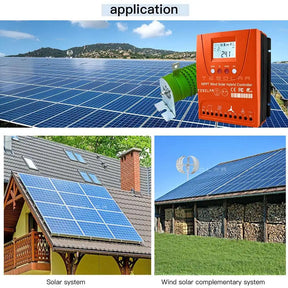 Hybrid MPPT wind and solar controller with Bluetooth