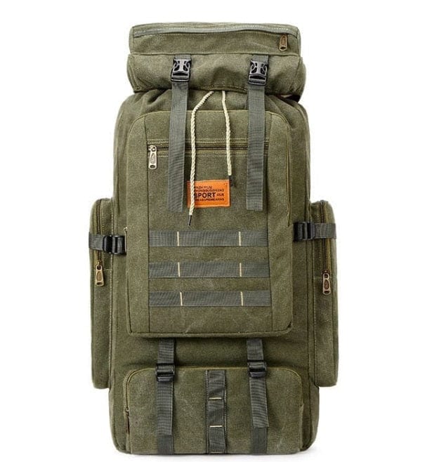 100L 75ltr Large Outdoor Tactical Backpack BackPacks BushLine Green 75ltr