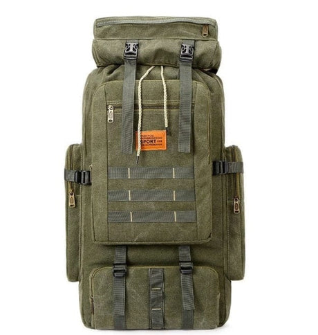 100L 75ltr Large Outdoor Tactical Backpack BackPacks BushLine Green 75ltr